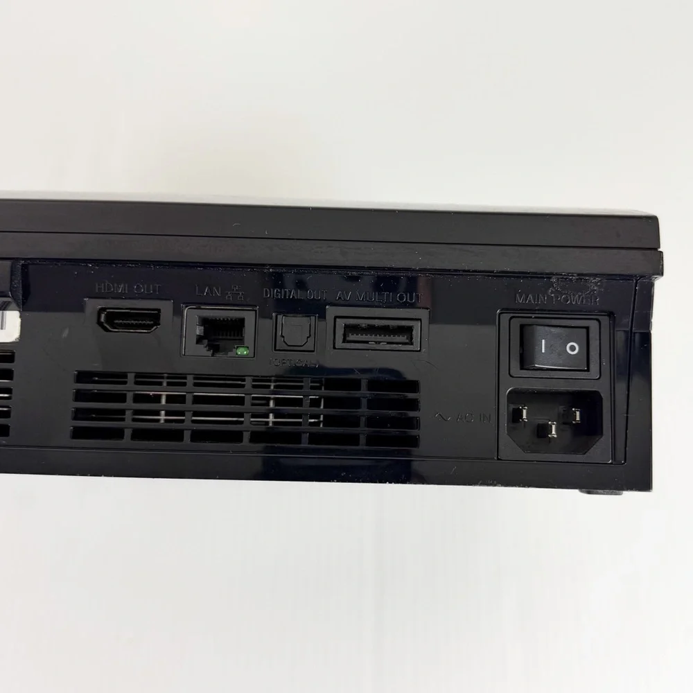 Sony PlayStation 3 PS3 Fat Black Video Game Console CECHG01 AS IS For Parts